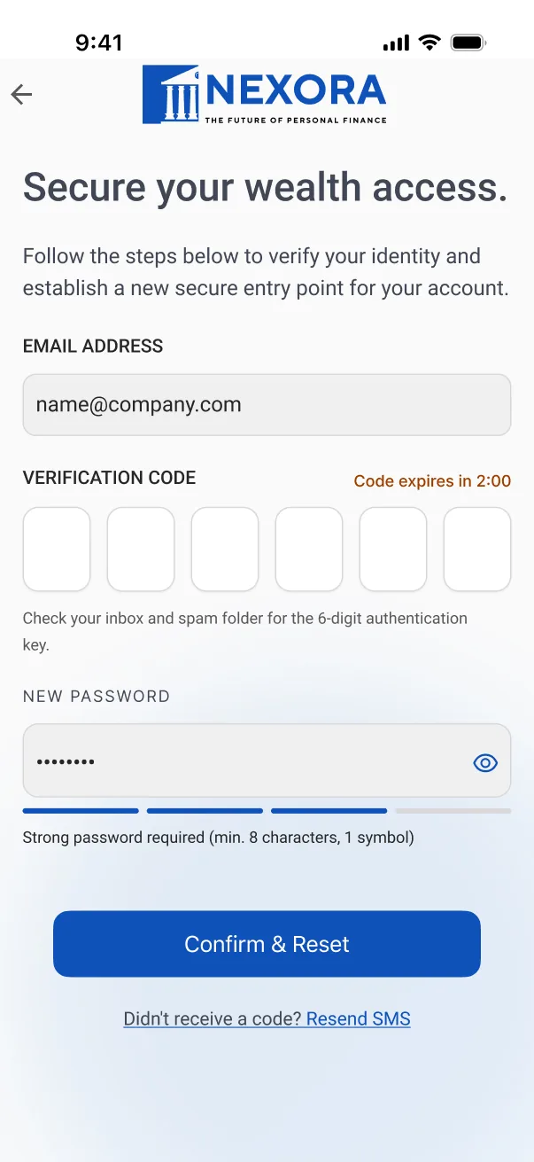 Secure your wealth access